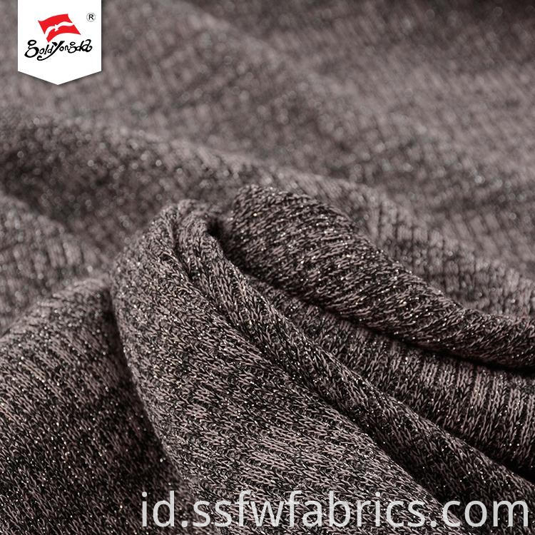 Comfortable Metallic Knitted Fabric